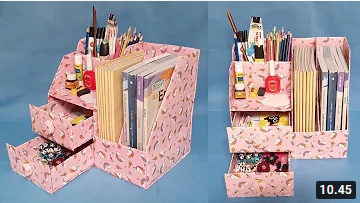 Cara Membuat Rak Buku dari Kardus || Book Organizer || Book Holder